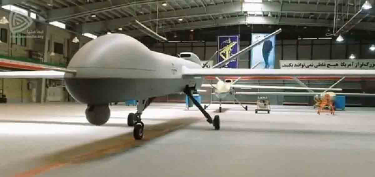 Irã revela o Gaza, um drone capaz de voar por até 35 horas. Foto: Reprodução