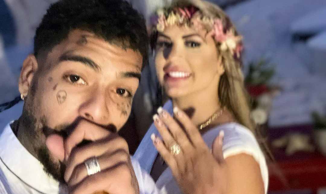 Há duas semanas, MC Kevin casou com a advogada Deolane Bezerra em uma praia do México. Foto: Reprodução Instagram