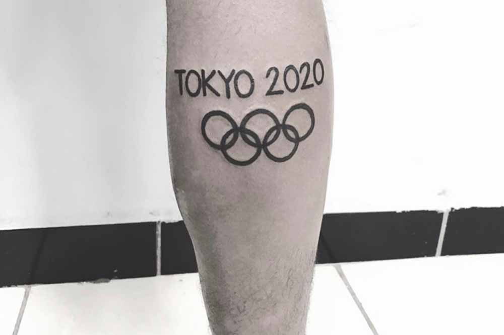 Corredor pede ajuda após tatuar Tóquio 2020 na perna e olimpíada ser adiada