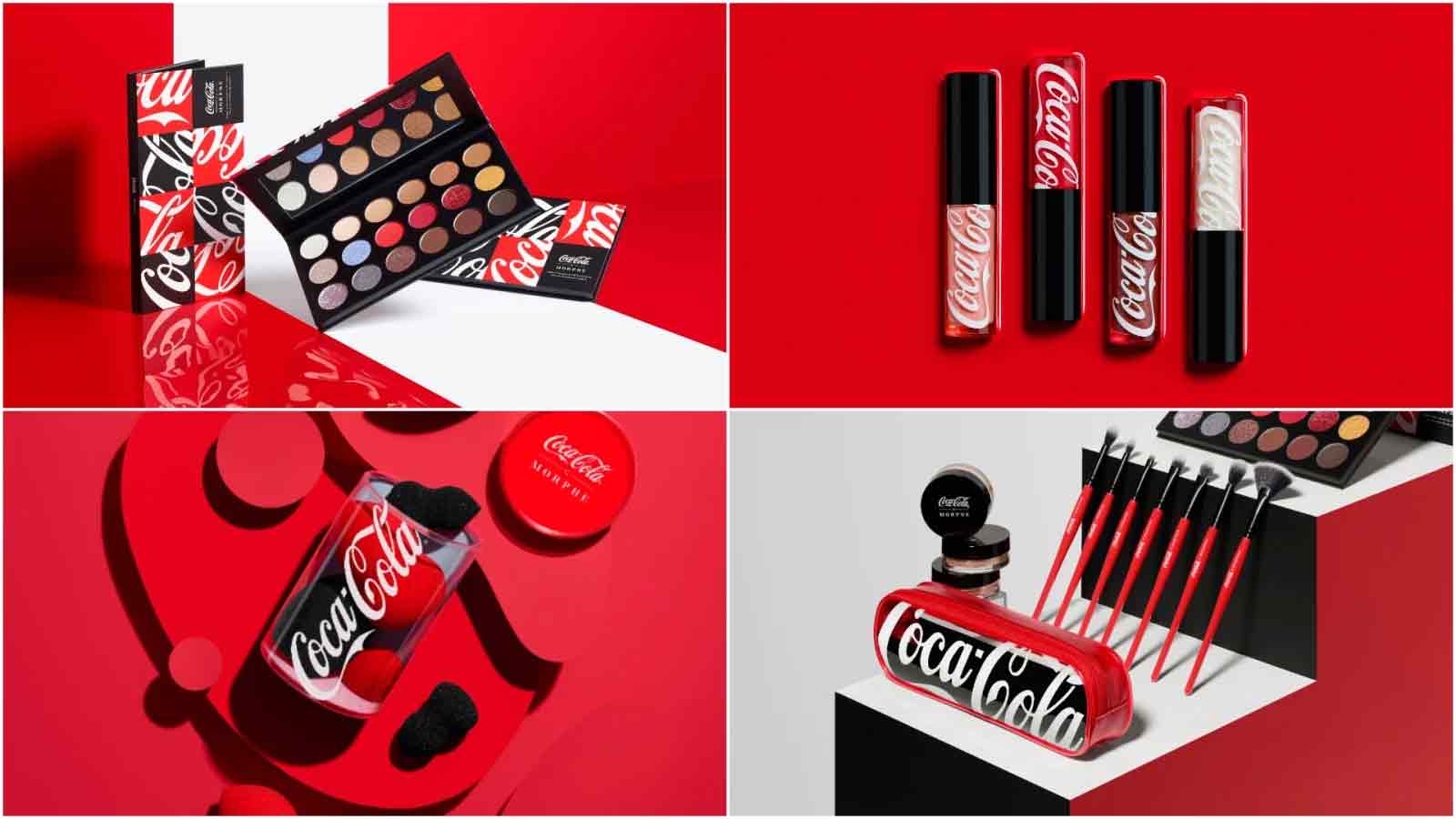 Coca cola e Morphe lançam maquiagens inspiradas no refrigerante