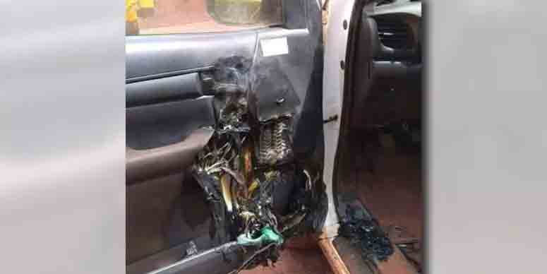 Bombeiros alertam: não deixe o álcool em gel dentro do carro, há risco de incêndio