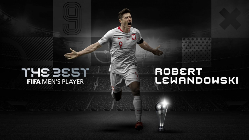 Lewandowski desbanca Messi e Cristiano Ronaldo, e é eleito o melhor jogador do mundo. Foto: Reprodução Twitter