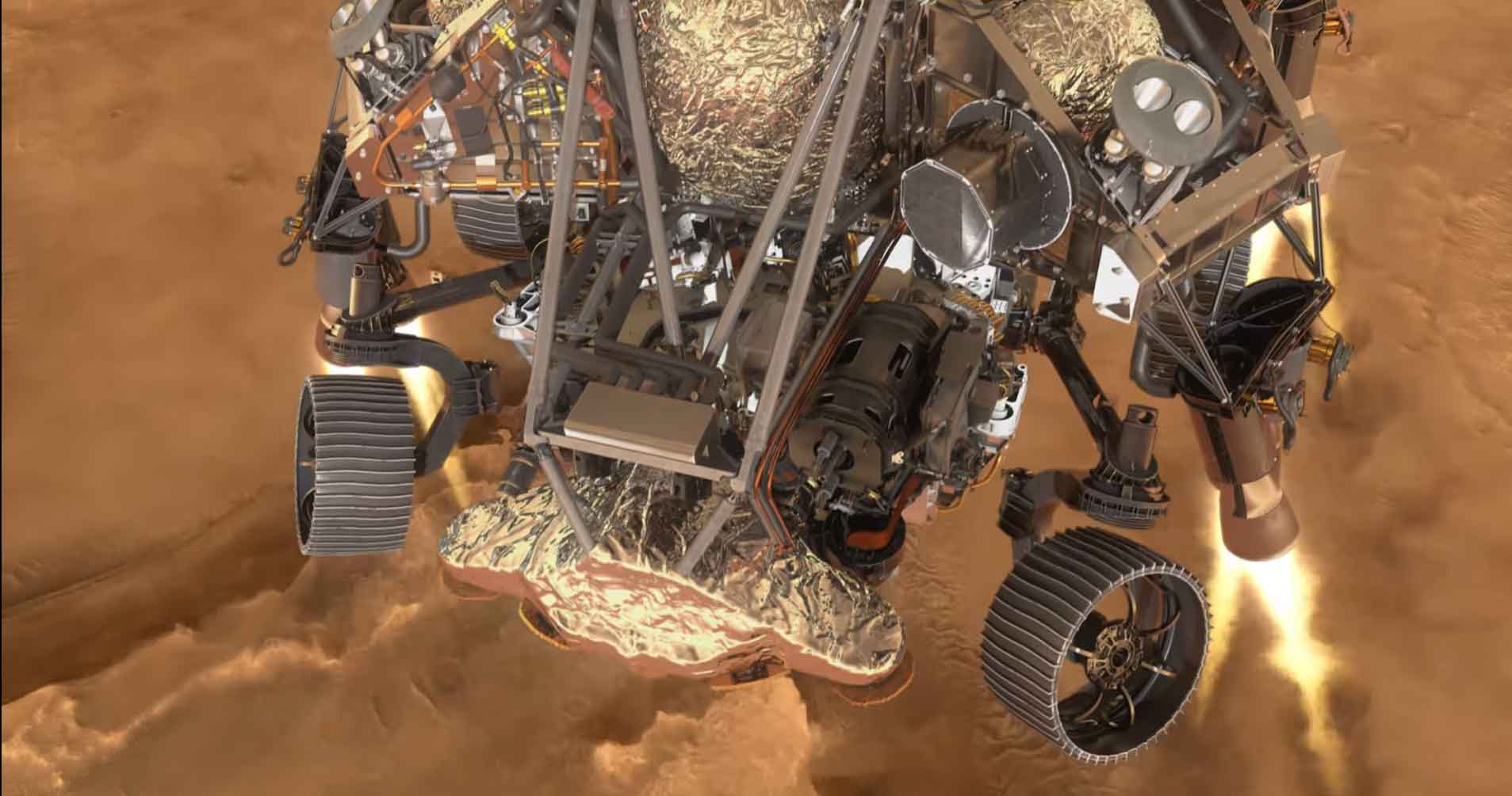 Nasa divulga vídeo dos sete minutos de terror do pouso de uma sonda em Marte. Foto: Reprodução Youtube