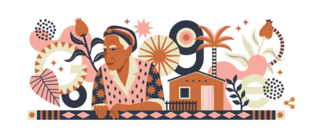 Google celebra o 96º aniversário de Dona Militana, a maior romanceira do Brasil. Foto: Divulgação Google