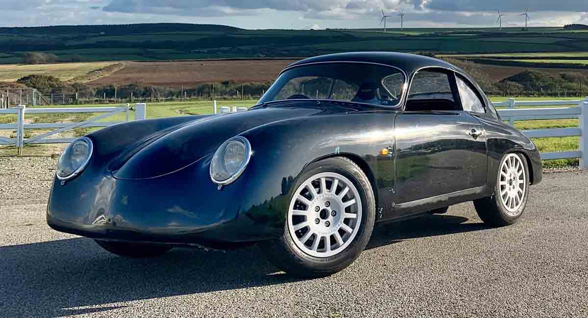 Empresa britânica revela carro elétrico com cara de Porsche dos anos 1950. Foto: Divulgação