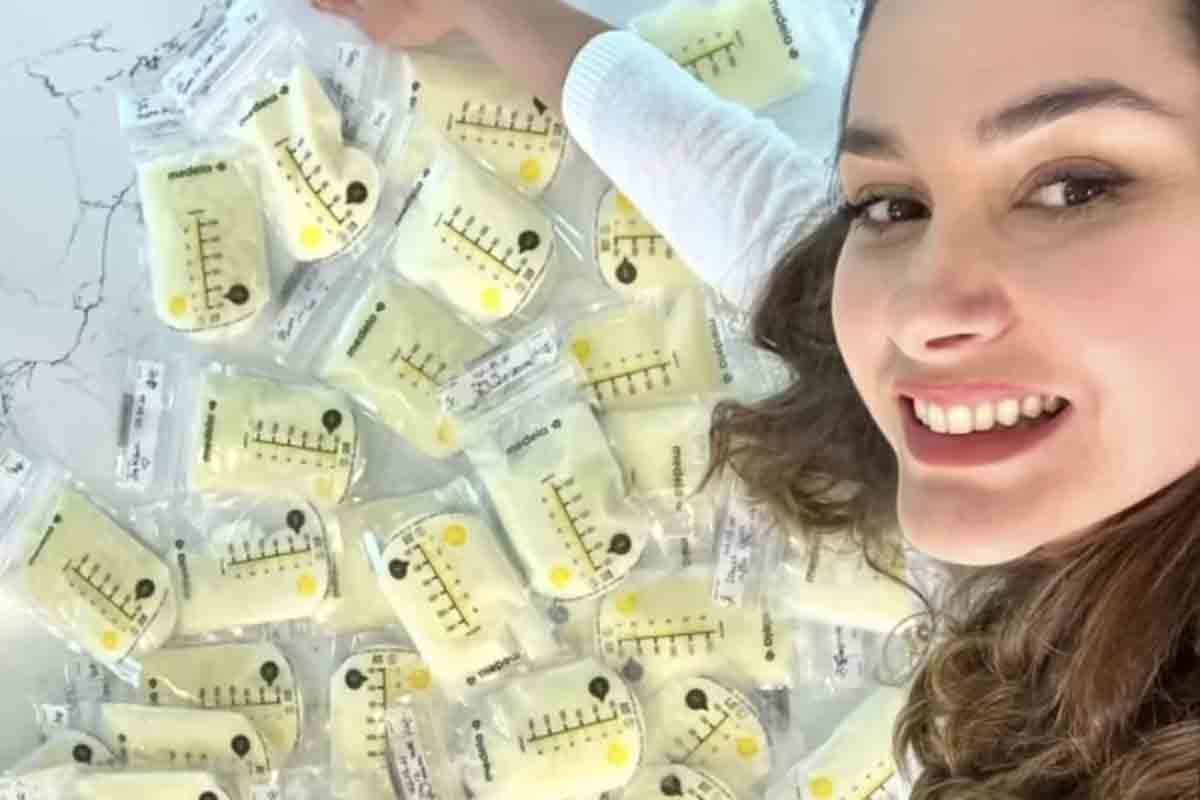 Fernanda Machado doa amostras de leite materno para pesquisas após vacina contra a Covid-19 (Foto: Reprodução/Instagram)