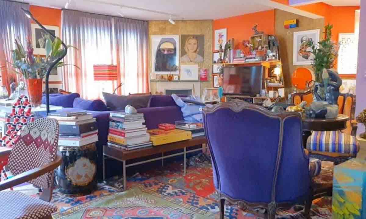 Por dentro do apartamento supercolorido de Astrid Fontenelle. Foto: reprodução