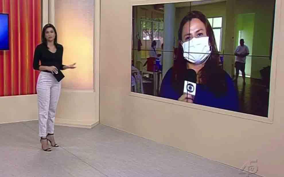 Repórter da Globo pede demissão ao vivo e âncora fica chocada. Foto: Reprodução