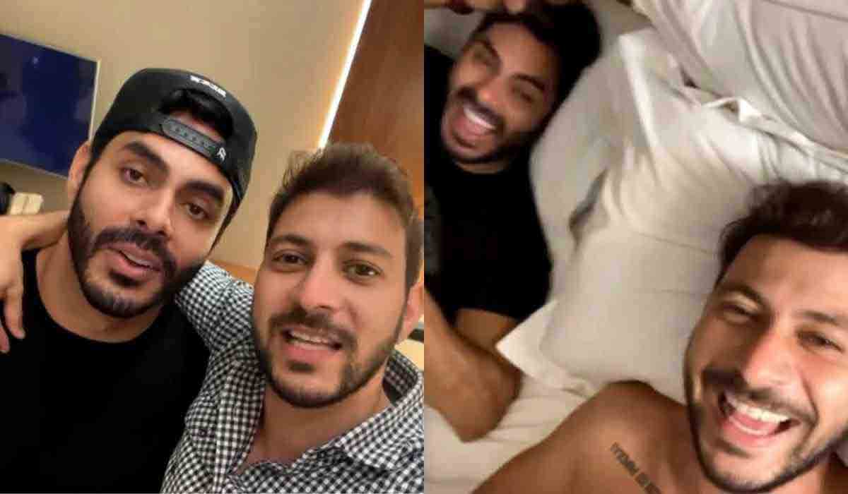 Após BBB 21, Caio e Rodolffo dormem juntos: ‘aquela ‘matada’ de saudade” (Foto: Reprodução/Instagram)