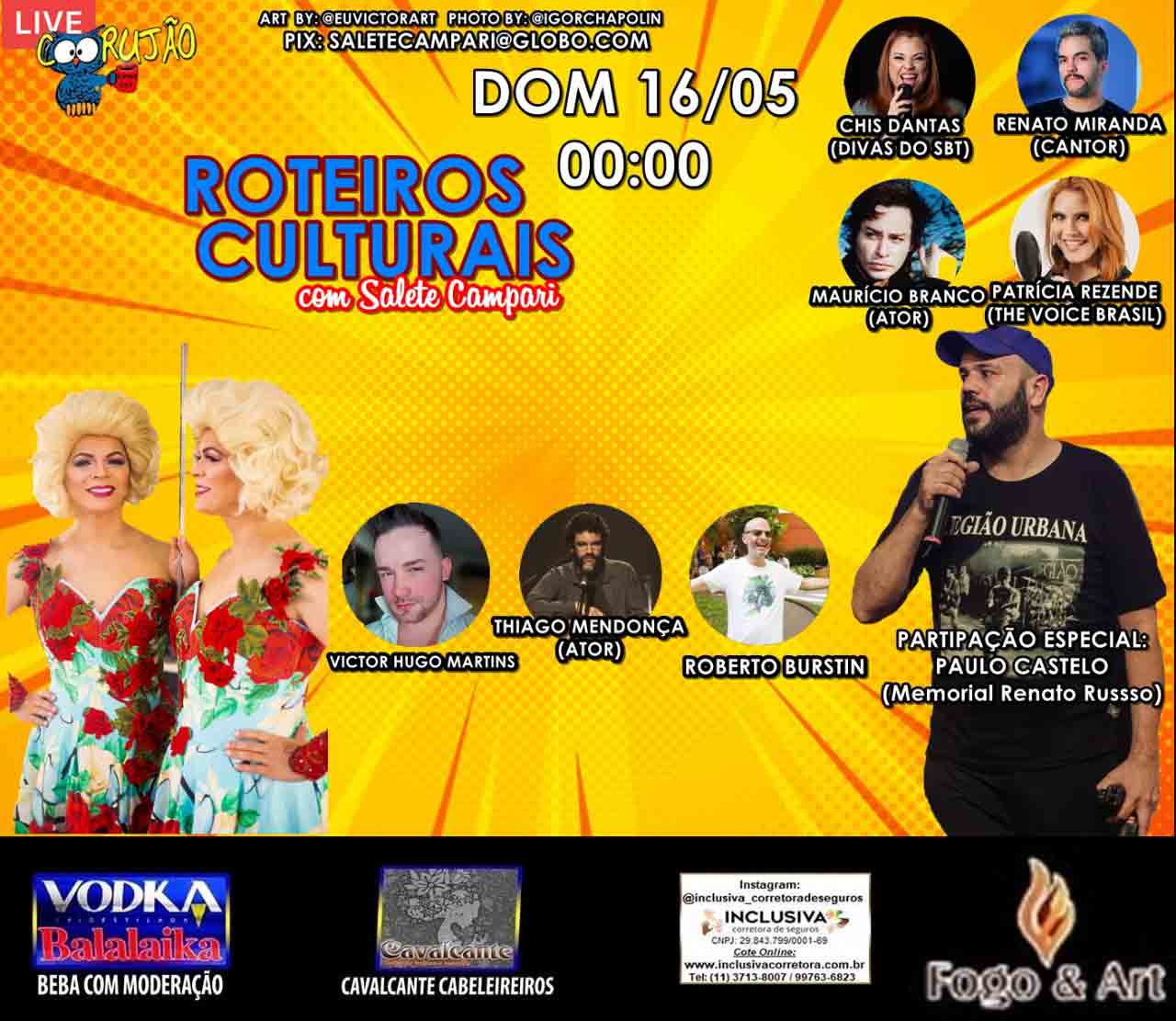 Drag Queen Salete Campari fará live hoje sobre o memorial Renato Russo em Brasília. Foto: Divulgação