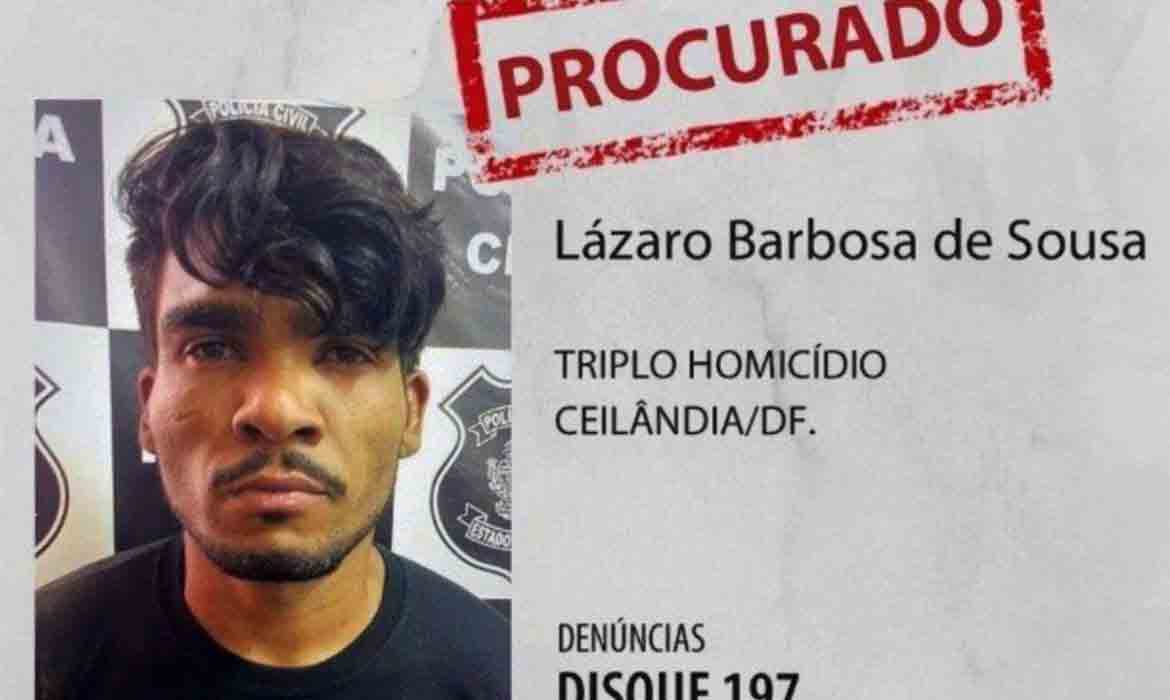 Notícias falsas prejudicam buscas por Lázaro Barbosa, diz secretário. Foto: Divulgação