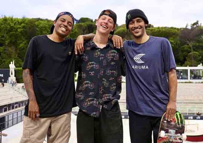 Representantes do Brasil no skate em Tóquio na categoria street são definidos. Foto: Reprodução Twitter