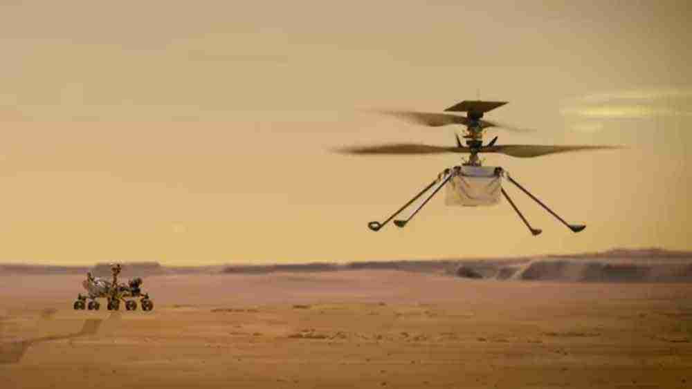 Helicóptero Ingenuity completa 8º voo em Marte