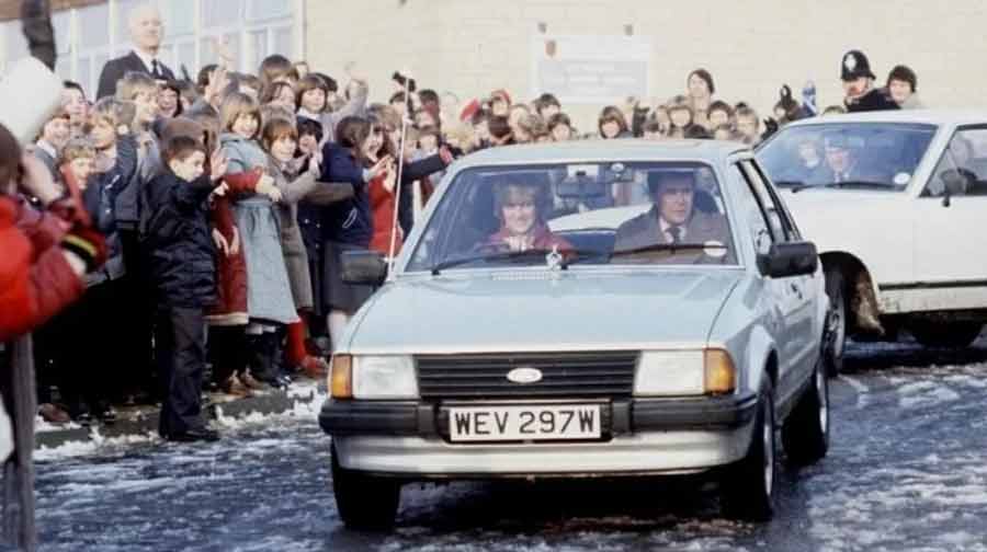 Ford Escort 1981 da Princesa Diana. Fotos: Divulgação