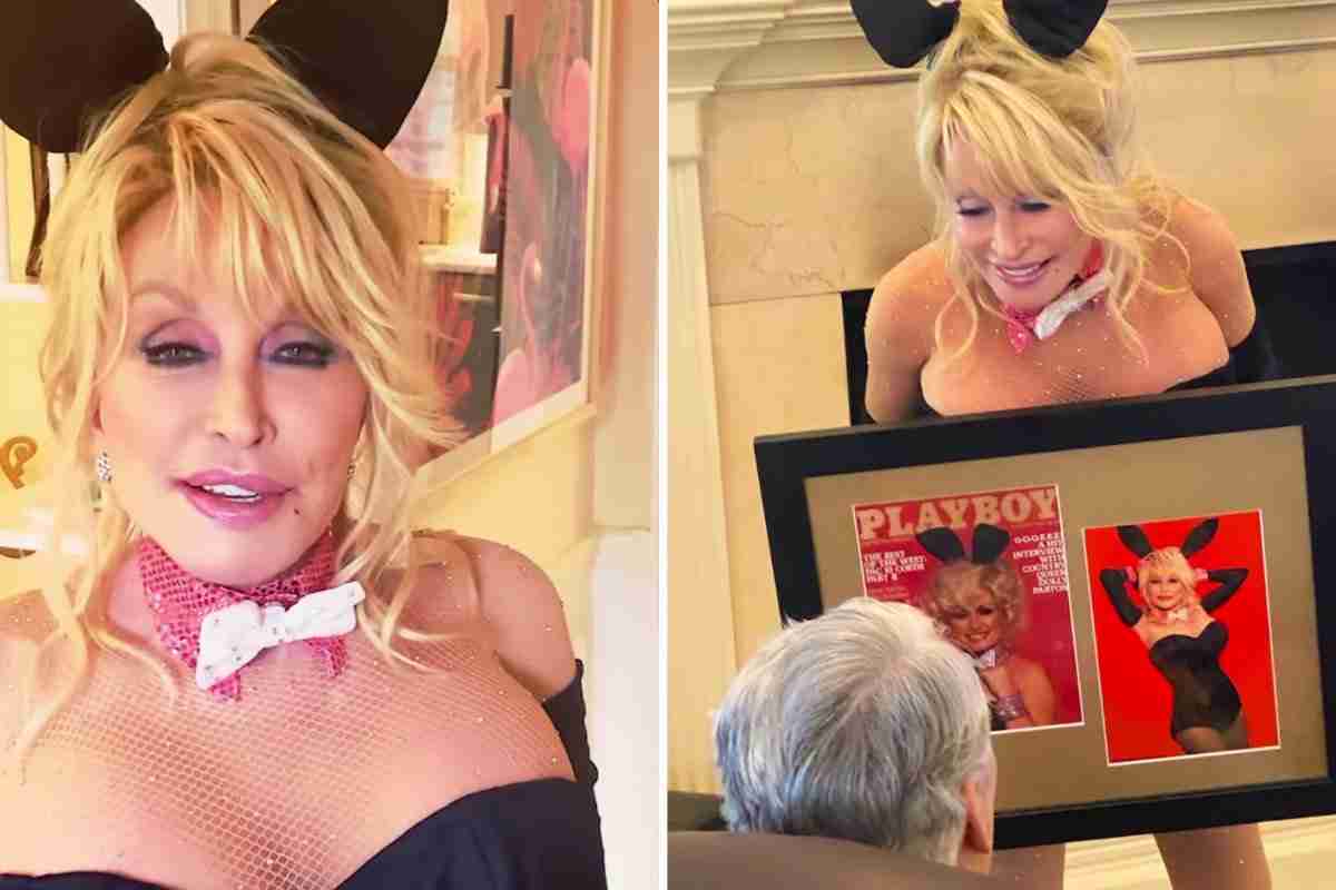  Dolly Parton recria sua capa da Playboy para o aniversário do marido (Foto: Reprodução/Instagram)