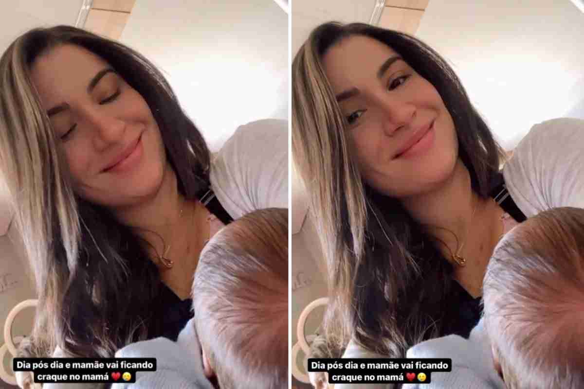 Bianca Andrade comemora amamentação: "Ficando craque no mamá" (Foto: Reprodução/Instagram)