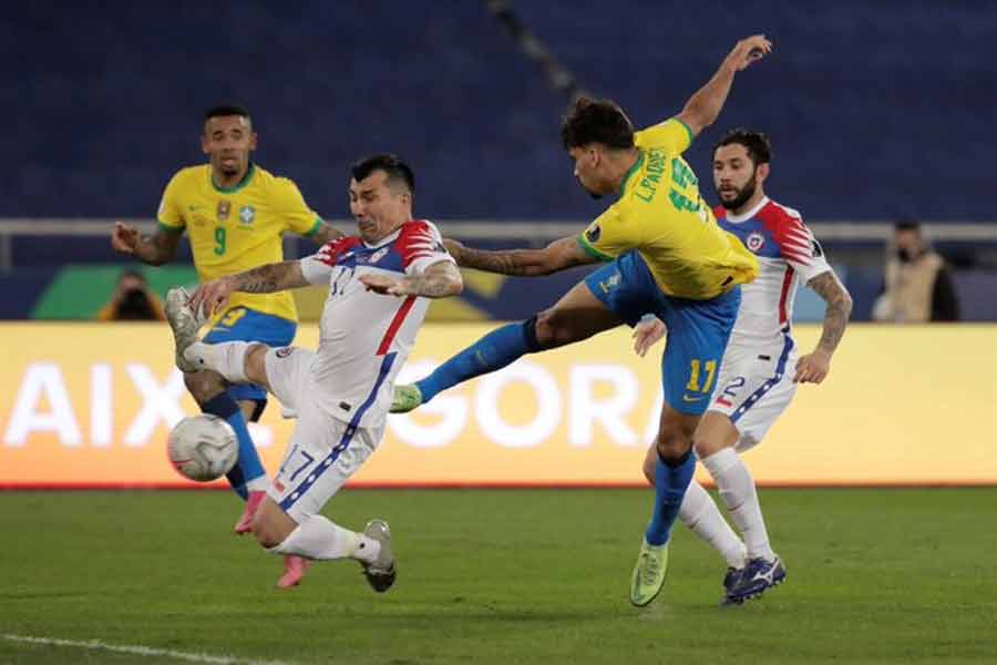 Copa América: Lucas Paquetá marca e Brasil vence Chile. Foto: Reprodução Twitter