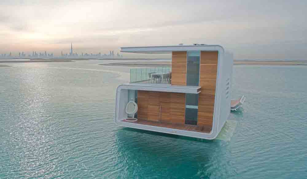Casas ultraluxuosas embaixo d´água são construídas em Dubai. Foto: Divulgação