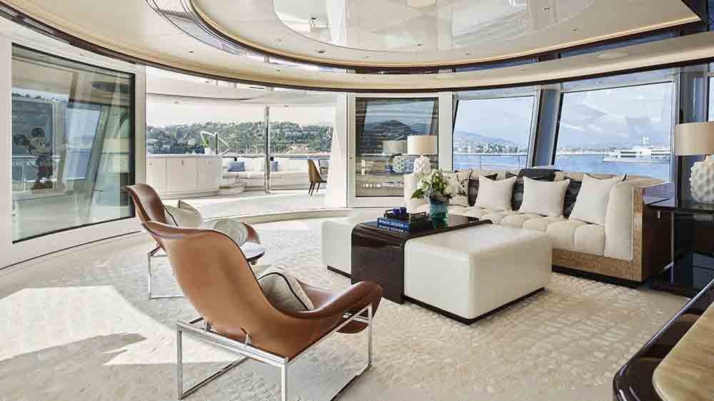 4 designers compartilham suas inspirações para decoração de superiates de luxo. Foto: Reprodução/Burgess Yachts