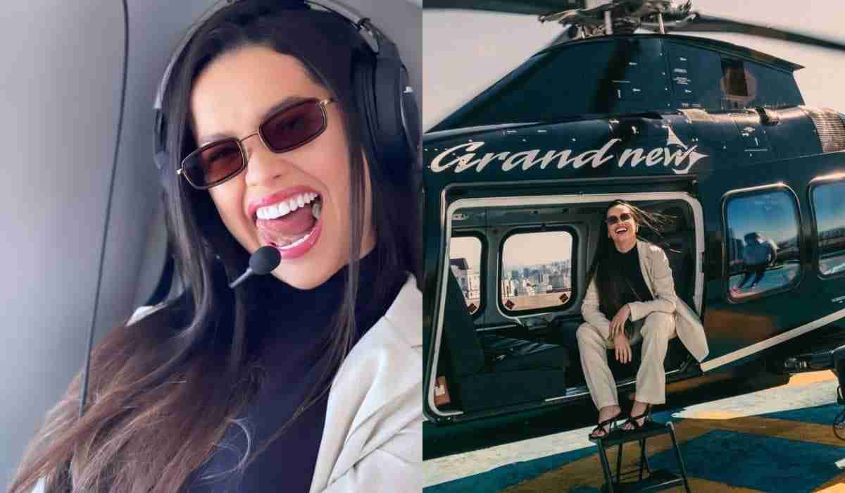 Juliette Freire curte andar de helicóptero: 'tô chique demais' (Foto: Reprodução/Instagram)