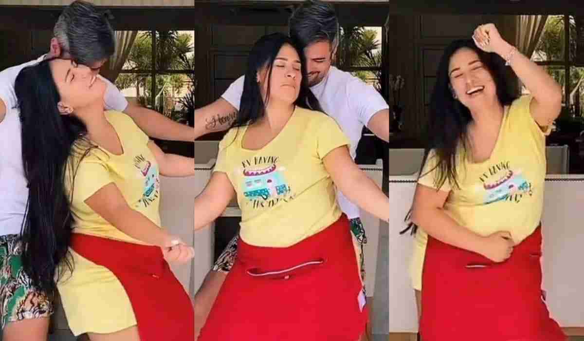 Simone Mendes encanta os fãs ao dançar 'pisadinha' com o marido (Foto: Reprodução/Instagram)
