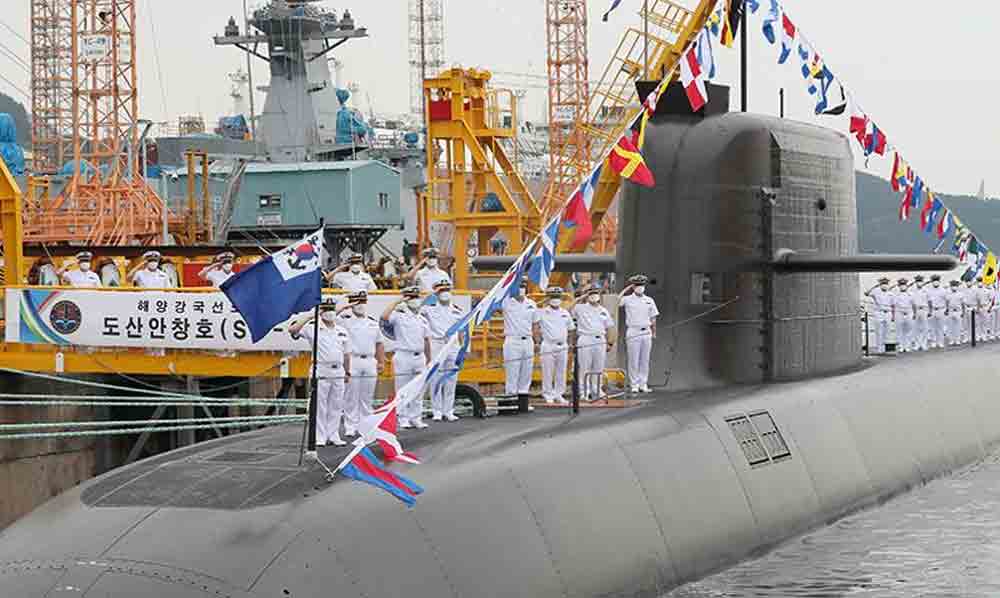 Coreia do Sul recebe submarino capaz de lançar mísseis balísticos. Foto: Divulgação/Diário de Defesa da Coreia