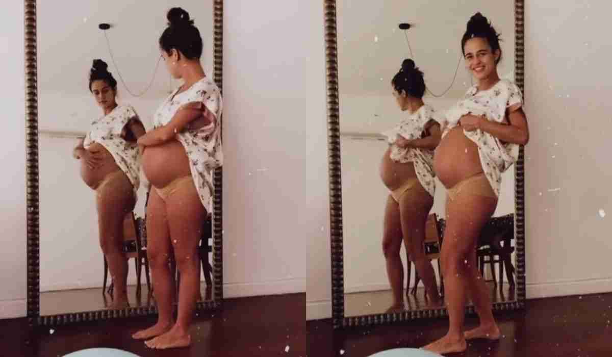 Lahn Lan exibe Nanda Costa cuidando do barrigão: ‘muito linda grávida’ (Foto: Reprodução/Instagram)