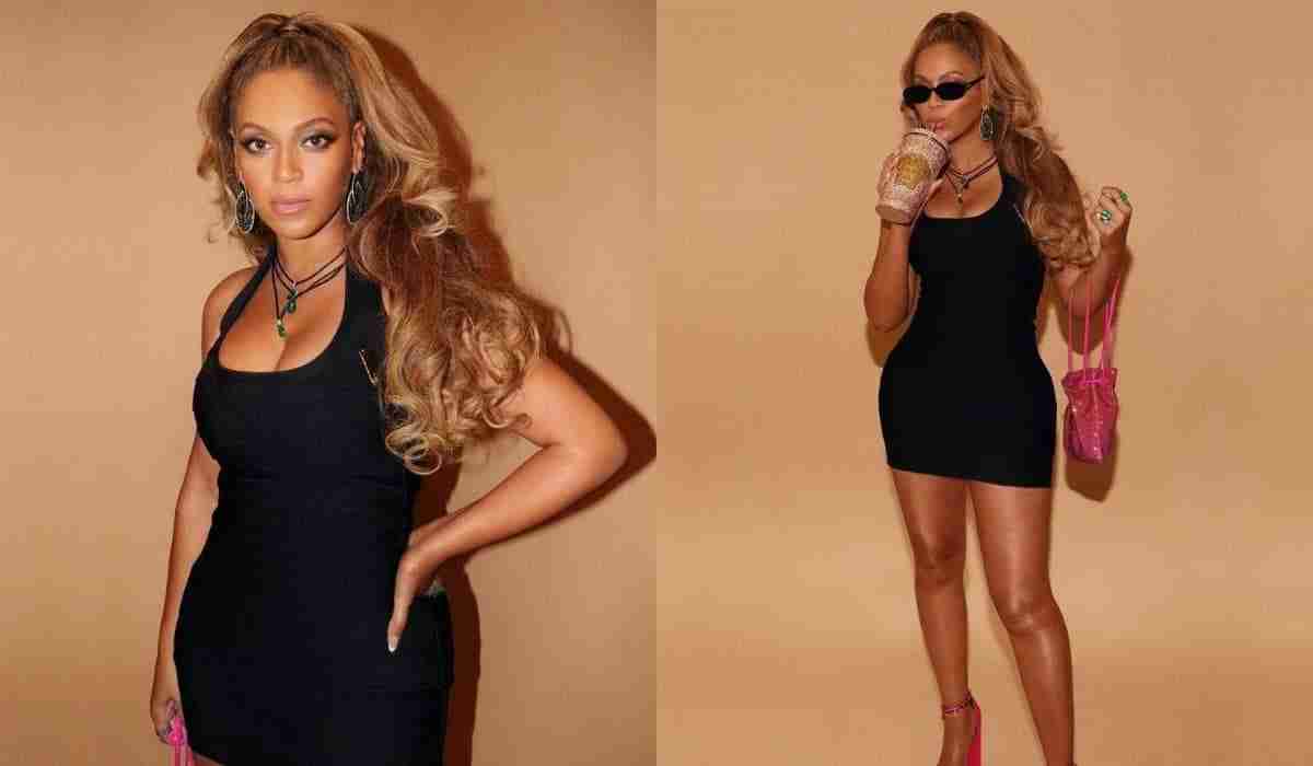 Beyoncé posa com look preto e rosa e é comparada a boneca ‘Barbie’ (Foto: Reprodução/Instagram)