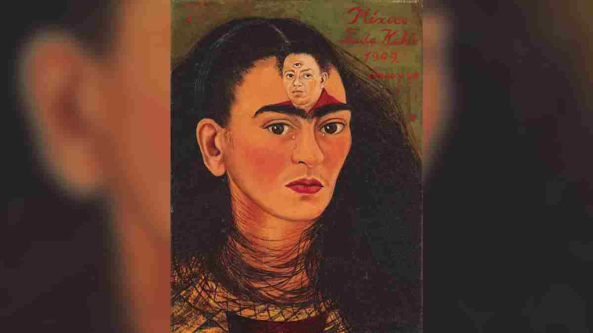 Autorretrato de Frida Kahlo deve bater recorde em leilão. Fotos: Divulgação/Sotheby’s