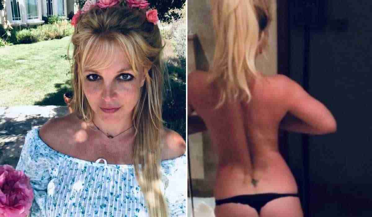 Britney Spears posa apenas de calcinha: ‘aqui a minha bunda’ (Foto: Reprodução/Instagram)