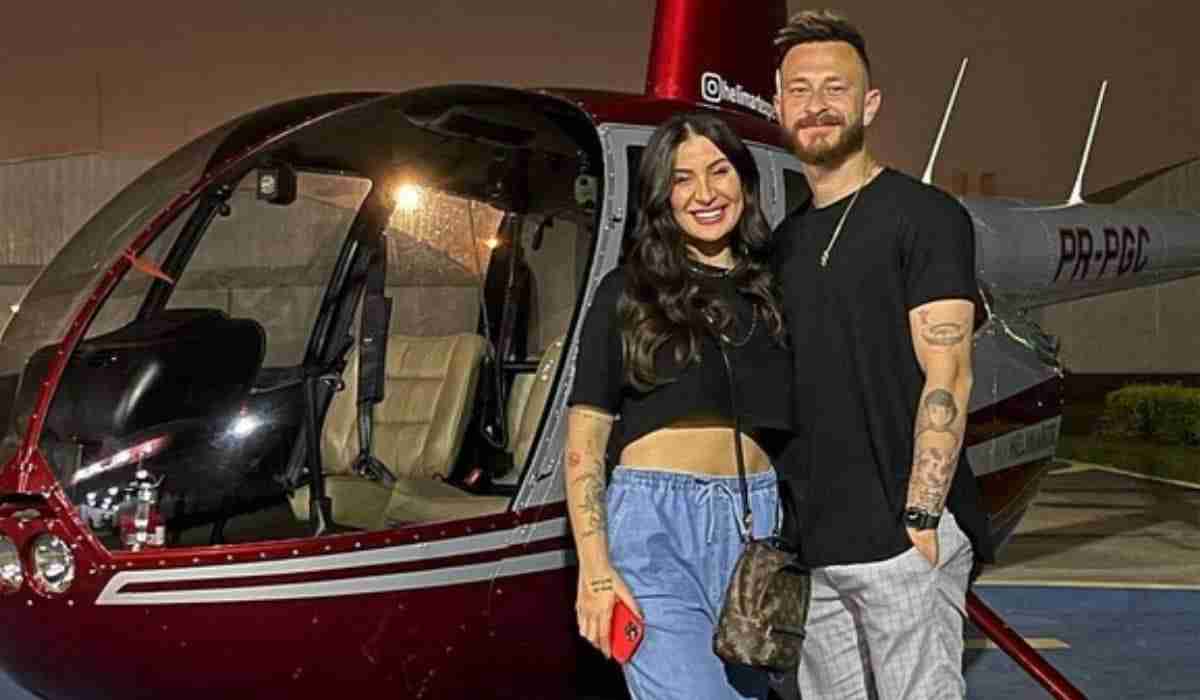 Bianca e Fred celebram 1 ano de namoro com passeio de helicóptero e jantar (Foto: Reprodução/Instagram)