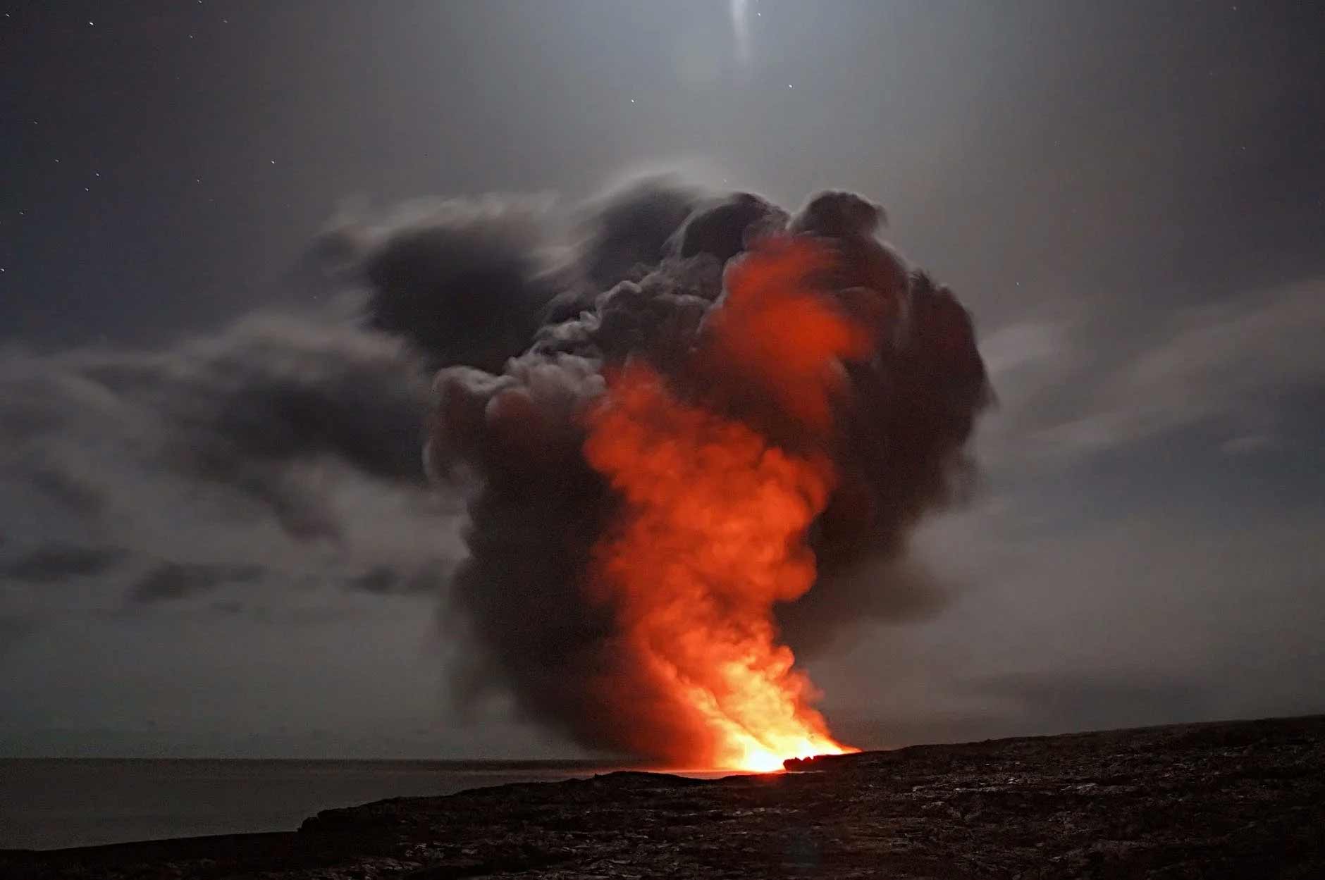 Vulcão Monte Aso, no Japão, entra em erupção. Foto ilustrativa: Pexels