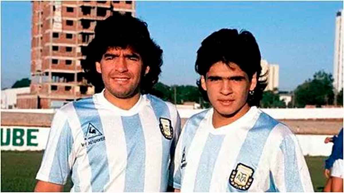 Irmão de Diego Maradona, Hugo Maradona morre aos 52 anos. Foto: Reprodução Twitter