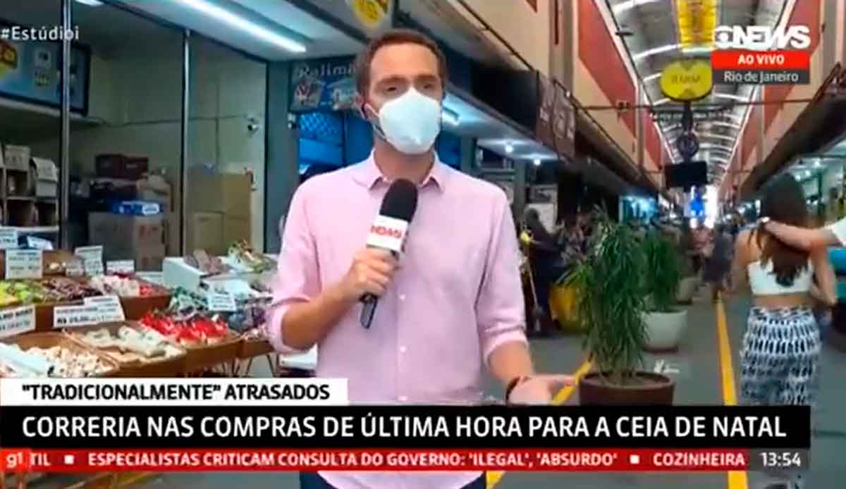 Vídeo: Repórter da Globo confunde 'Natal' com 'Anal' e viraliza na web. Foto: Reprodução