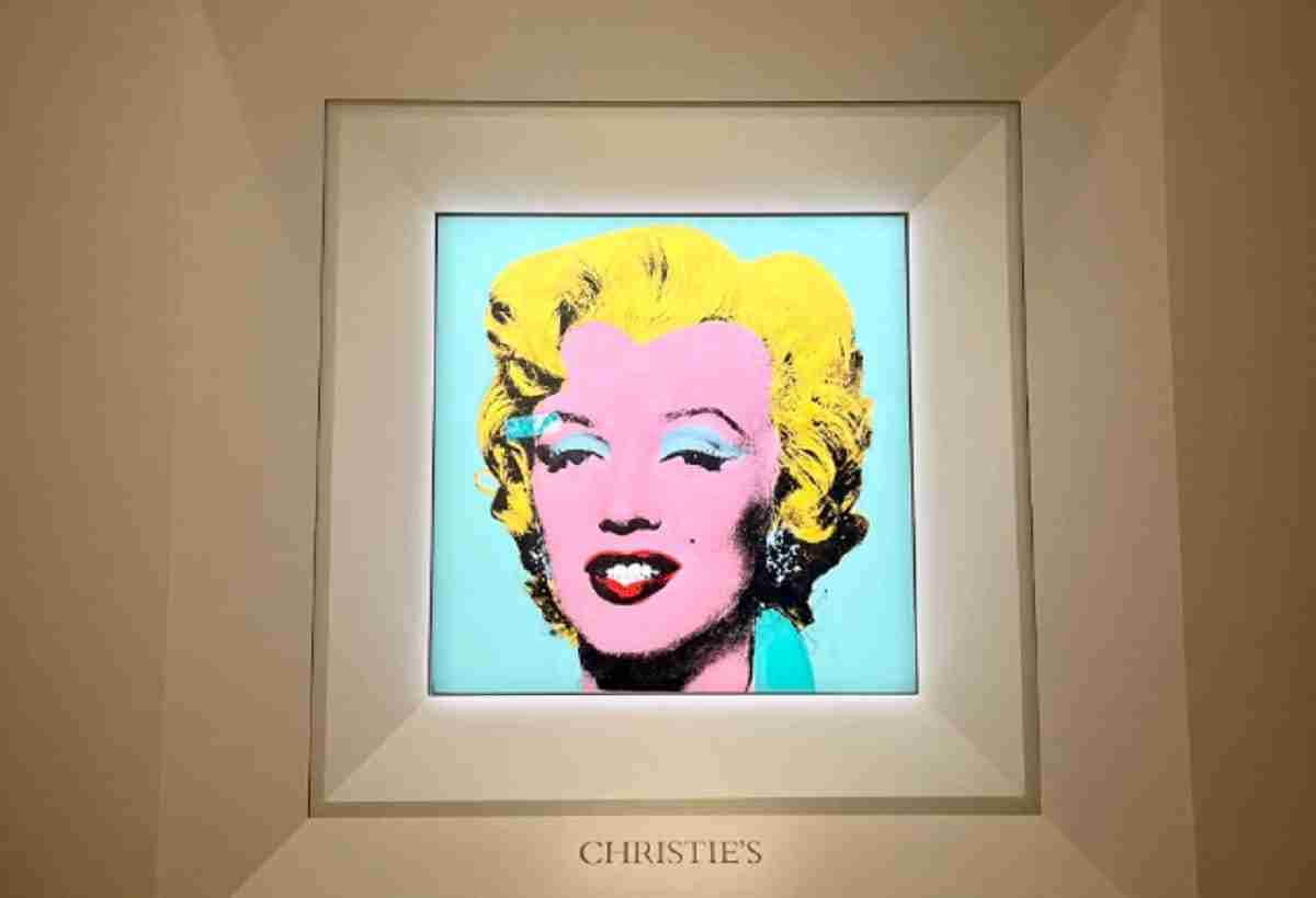 Uma das icônicas obras de Andy Warhol será leiloada em breve. Fotos: Divulgação/ Christie’s