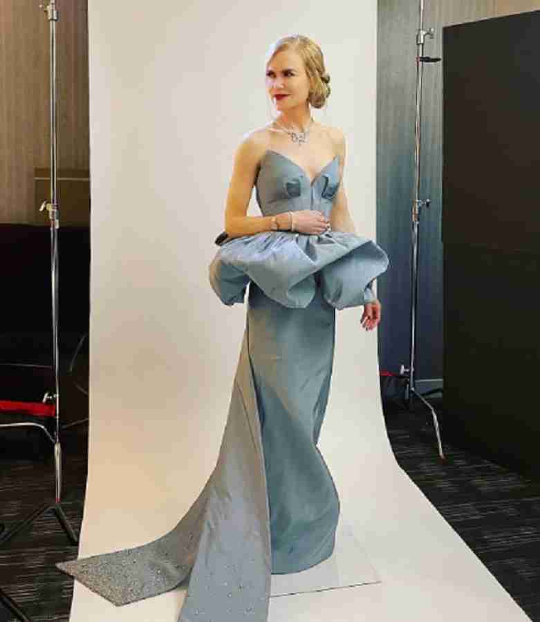 Oscar 2022: cor do vestido de Nicole Kidman foi criada especialmente para a atriz. Saiba detalhes!