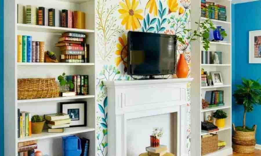 Ideias para decorar em volta da TV. Foto: Foto: Ashley Poskin