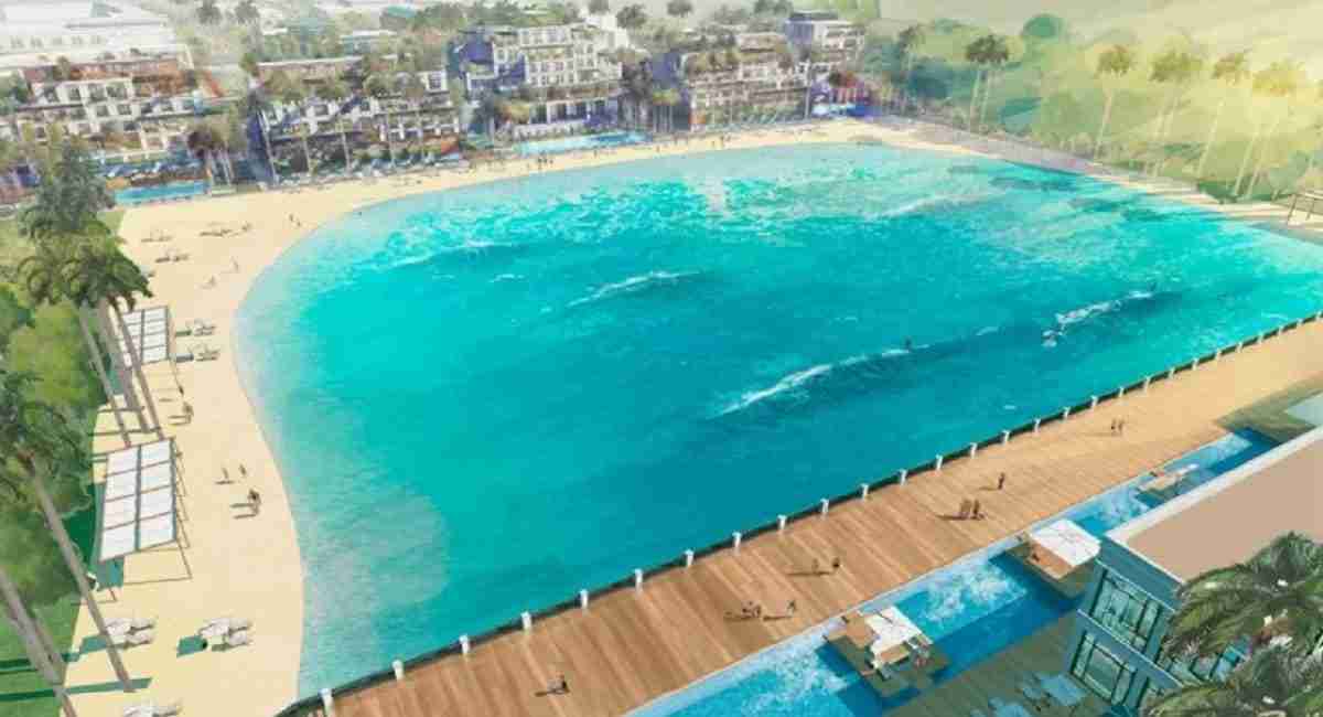 Piscinão com ondas será inaugurado em 2023. Foto: Divulgação/ JHSF
