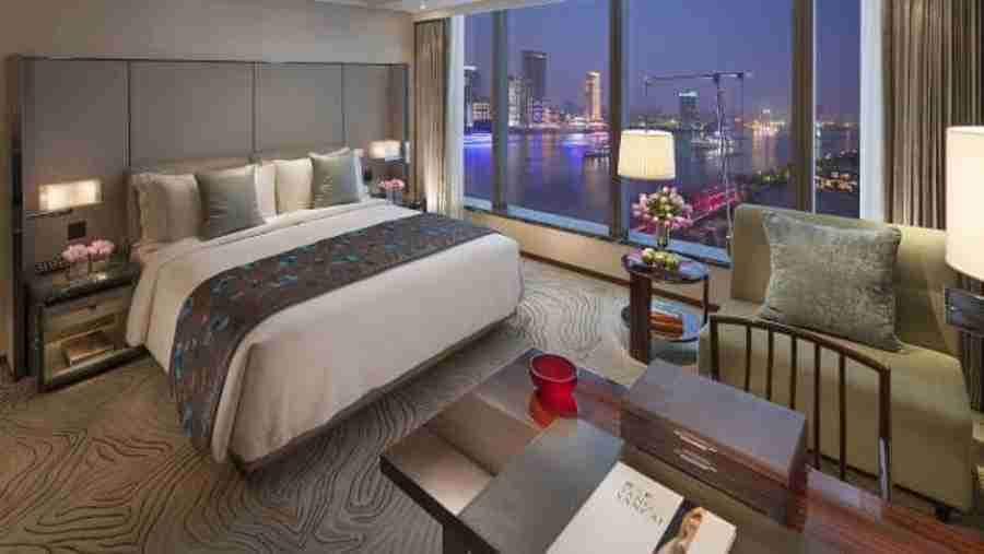 Hotel de luxo na China. Foto: Divulgação/ Mandarin Oriental Pudong Shanghai