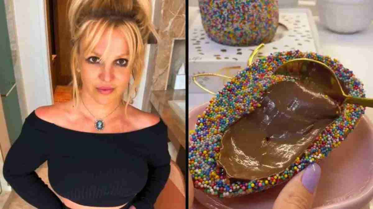 Britney Spears compartilha ovo de chocolate brasileiro que ganhou. Fotos: Reprodução/ Instagram
