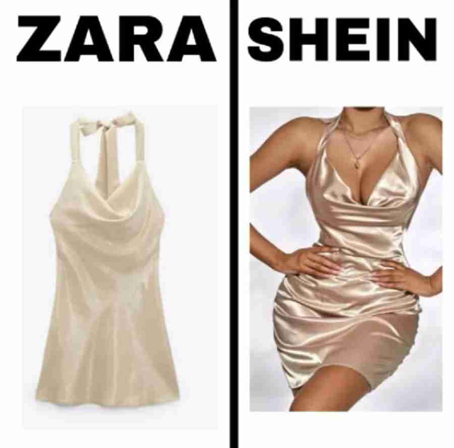 Shein é acusada de copiar designs da Zara e polêmica está bombando no TikTok. Veja! fonte: Reprodução/ Instagram
