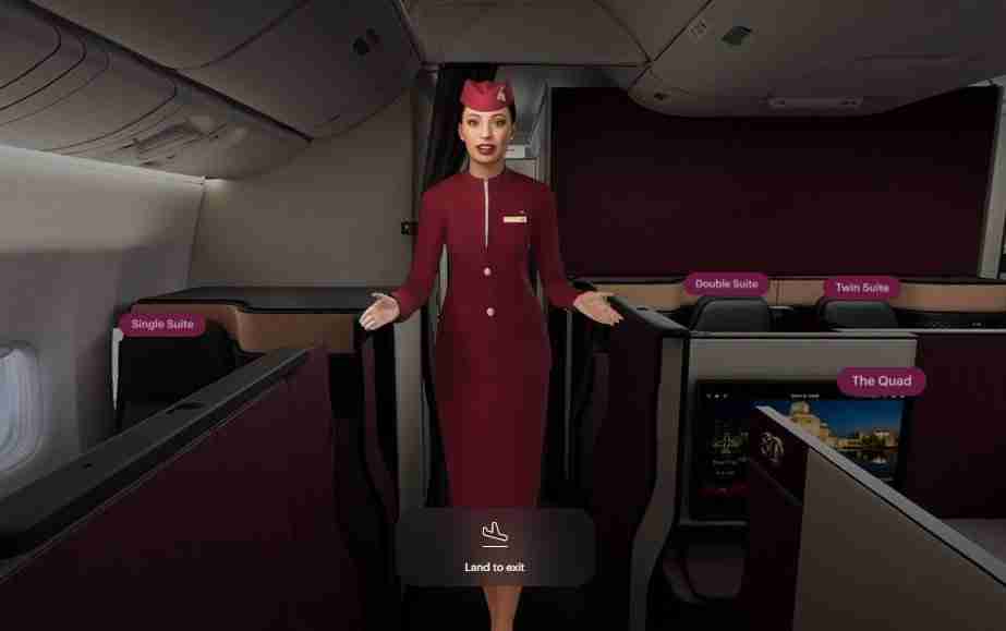 Qatar Airways lança metaverso para apresentar aviões da empresa