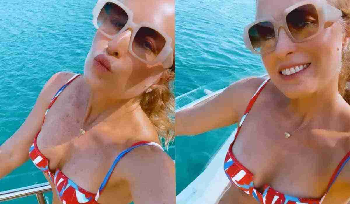 Angélica posa de biquíni e curte dia de sol em passeio de barco (Foto: Reprodução/Instagram)