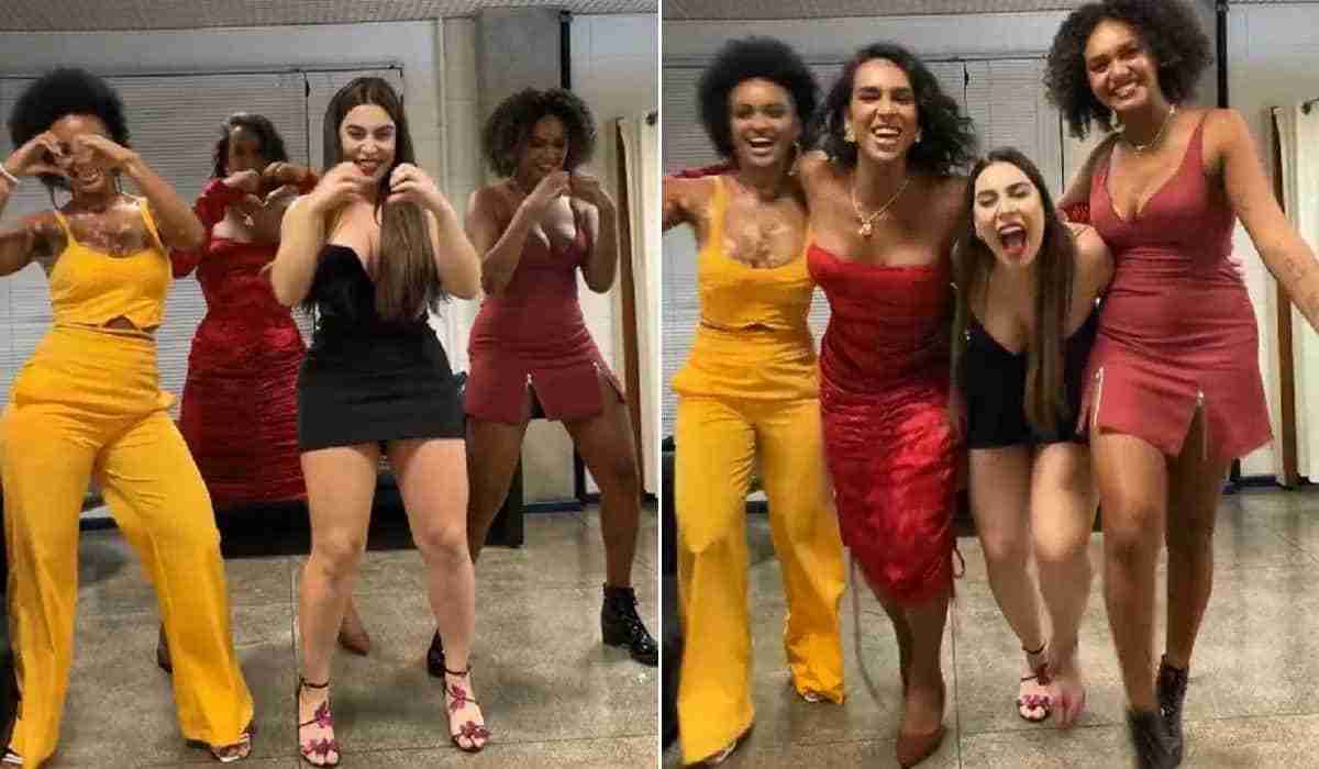 ‘Comadres’! Naiara Azevedo surge dançando hit com as amigas do BBB (Foto: Reprodução/Instagram)
