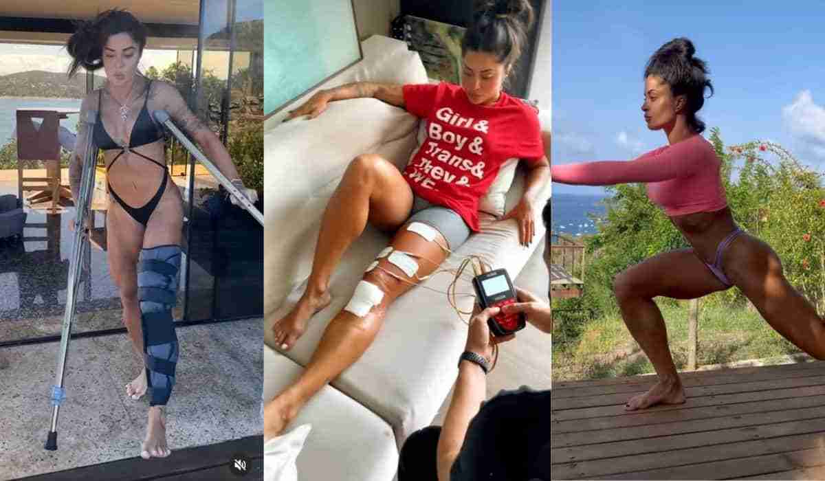 Aline Campos exibe evolução e celebra um ano de sua cirurgia no joelho (Foto: Reprodução/Instagram)