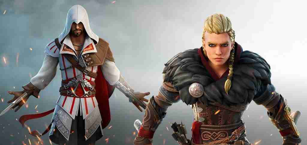 Ezio e Eivor, de Assassin’s Creed, chegam ao Fortnite