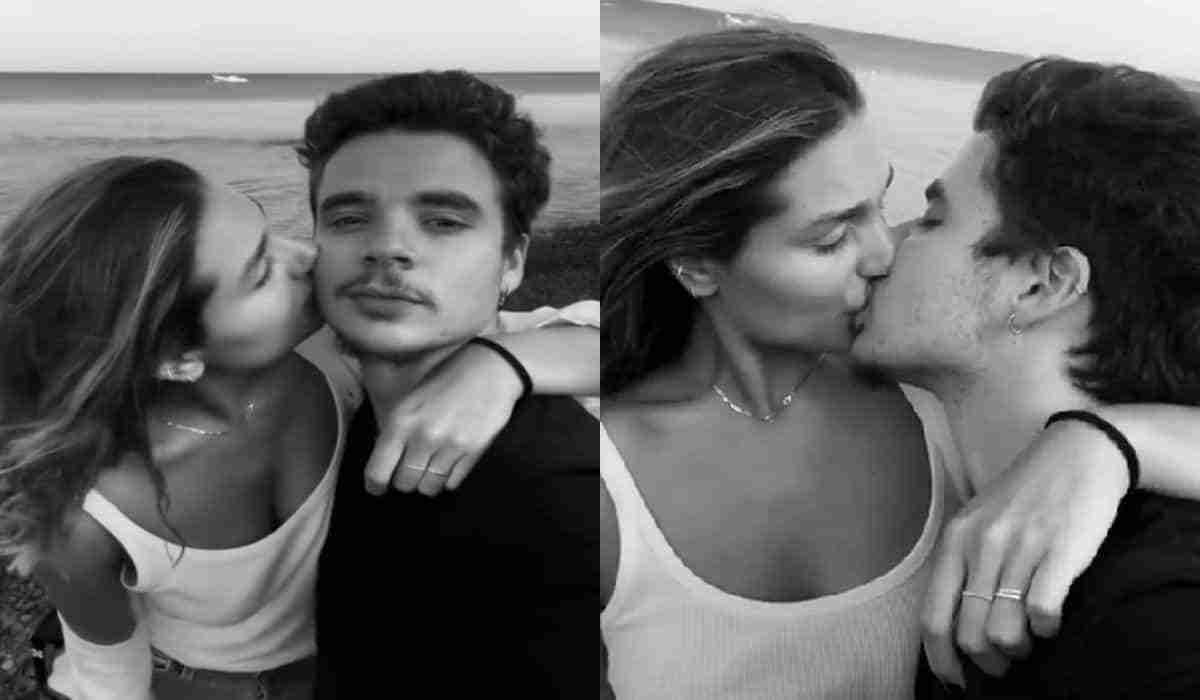 João Figueiredo troca beijos com Sasha Meneghel em viagem pela Itália (Foto: Reprodução/Instagram)