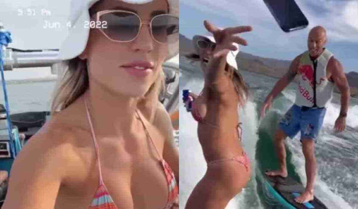 Letícia Bufoni salva celular de cair no mar e diverte a web (Foto: Reprodução/Instagram)