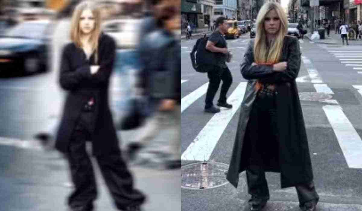 Avril Lavigne recria capa de seu primeiro álbum: ’20 anos depois’ (Foto: Reprodução/TikTok)