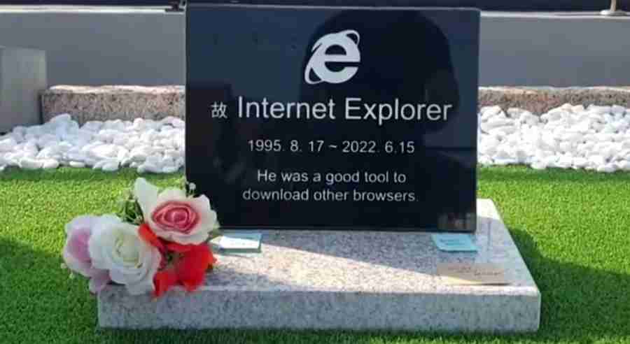 Aposentado, Internet Explorer ganha lápide na Coreia do Sul